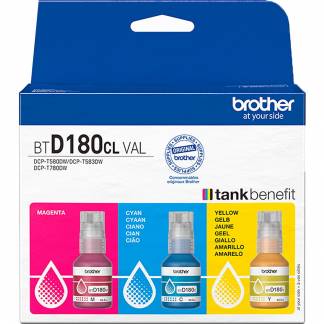 Brother BTD180CLVAL Valuepack bl&aelig;kflaske 3x5000sider