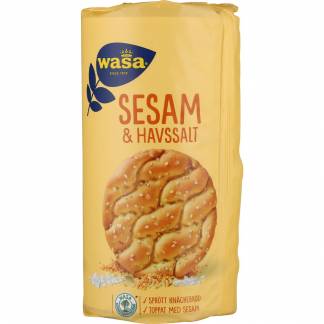 Wasa Runda kn&aelig;kbr&oslash;d Sesam og Havsalt 290g