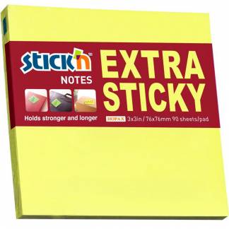 Stick'n Extra Sticky notes 76x76mm90ark neongul 