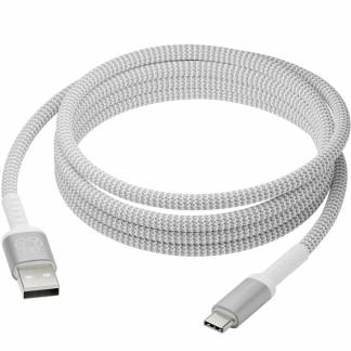 Dbramante1928 Re-charge Pro USB-A til USB-C 2.5m flettet kabel hvid