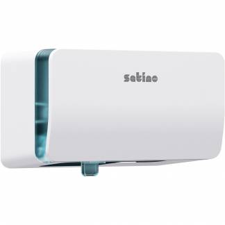 Satino Twin Roll Toiletpapir dispenser small hvid 