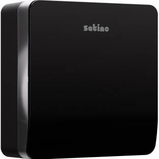 Satino Jumbo toiletpapir dispenser L sort 