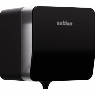 Satino Centerfeed Dispenser Plus til h&aring;ndkl&aelig;deruller sort 