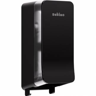 Satino Twin Roll toiletpapir dispenser sort 