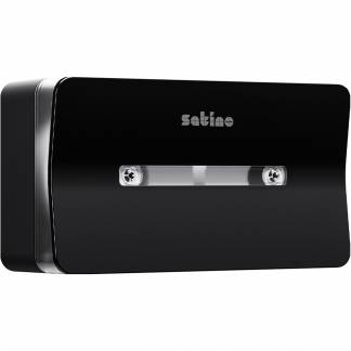 Satino Jumbo Twin toiletpapir dispenser sort 