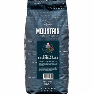 BKI Mountain Santos Columbia kaffe hele b&oslash;nner m&oslash;rk 1kg