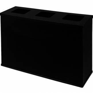 Eco sorteringsstation med s&aelig;kkeholdere 3x60L sort 