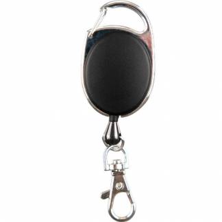 CardKeep Yoyo med karabinhage og b&aelig;lteclips sort