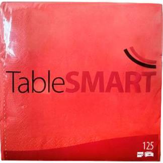 TableSMART servietter 33x33cm 3 Lag r&oslash;d 