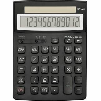 MAUL Eco 950 lommeregner 12-cifret LCD-sk&aelig;rm sort 