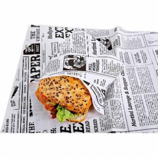 Sandwichpapir Old News 37x50cm 56g 
