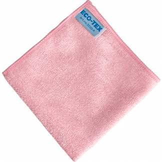Eco-Tex Soft mikrofiberklud 32x32cm r&oslash;d 10stk