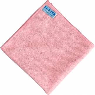 Eco-Tex Soft mikrofiberklud 40x40cm r&oslash;d 10stk 