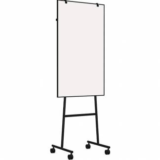 Lintex One Mobile flipover med whiteboard 707x1960mm sort 