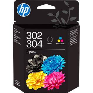 HP 302/304 bl&aelig;kpatroner Tri-color/Black