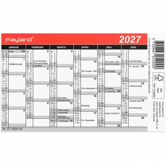 Mayland 27052000 Mini lommekalender 7x10,5cm 