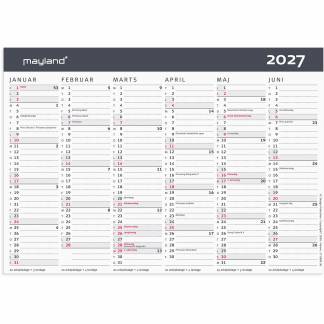 Mayland 27058050 moderne v&aelig;gkalender A5 