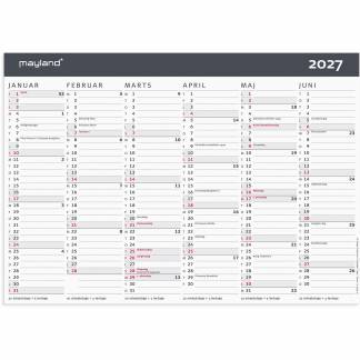 Mayland 27059050 moderne v&aelig;gkalender A4 