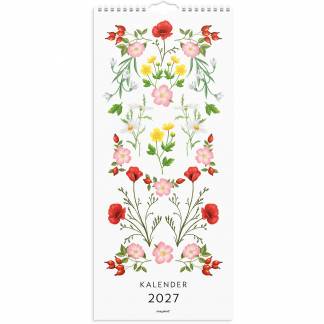 Mayland 27066110 blomster v&aelig;gkalender 19x43cm 