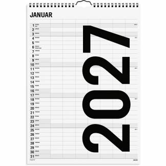 Mayland 27066560 Black & White v&aelig;gkalender 7 kolonner 43x48cm 
