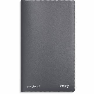 Mayland 27071000 mini indexkalender 8,1x14cm m&oslash;rkegr&aring; 