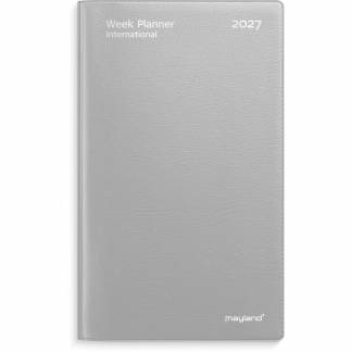 Mayland 27085400 Week Planner tv&aelig;rformat 18x10,5cm s&oslash;lv 