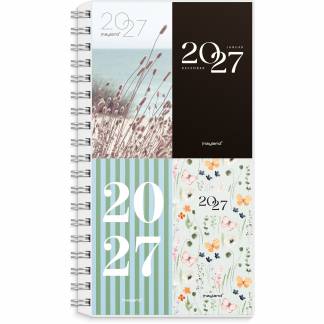 Mayland 27088100 Week Planner illustreret h&oslash;jformat 8x10,5cm 