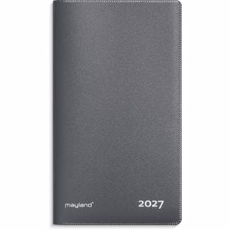 Mayland 27090050 indexkalender 17x9,5cm m&oslash;rkegr&aring; 