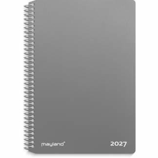 Mayland 27202000 uge spiralkalender gr&aring; tv&aelig;rformat 