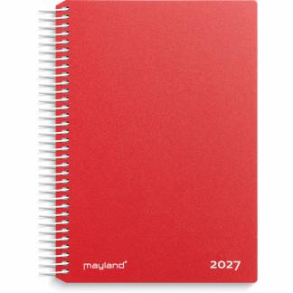 Mayland 27210040 dag spiralkalender r&oslash;d 17,5x13,5cm 