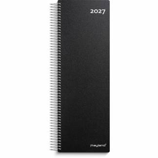 Mayland 27225000 spiral noteringskalender 32,8x12,7cm sort 