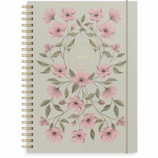 Burde 27227410 Essentials ugekalender A5 tekstilpr&aelig;g 