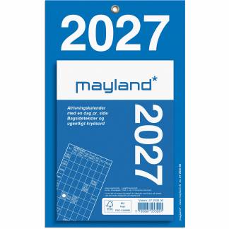 Mayland 27253000 afrivningskalender kontor 22,2x13,7cm 