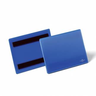 Durable magnetlomme m/magnet A6 tværformat blå 