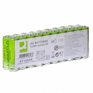 Q-connect Super Alkaline AA-batterier 20 stk 