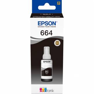 Epson bl&aelig;k C13T664140 Black T6641 - bl&aelig;krefill 