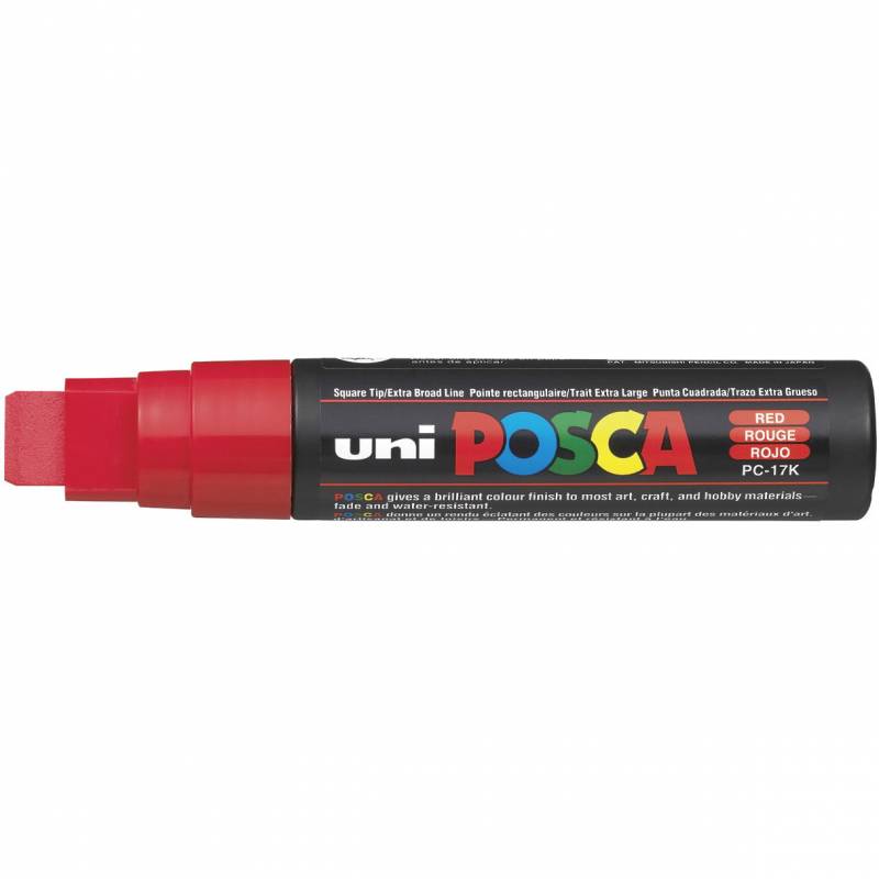 Uni Posca 17K paintmarker 15mm r&oslash;d