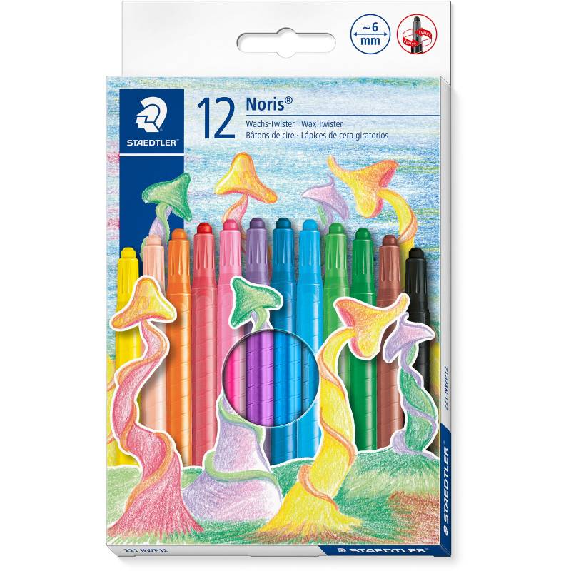 Staedtler Noris Club 221 s&aelig;t med 12 voksfarver