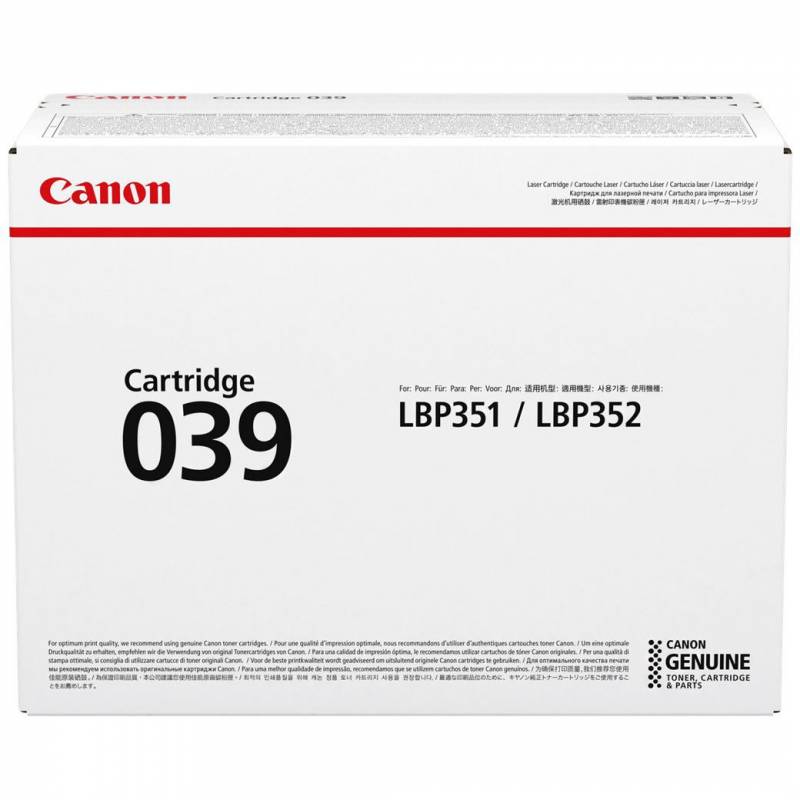 Canon CRG-039 0287C001 Sort Lasertoner, 11.000 sider