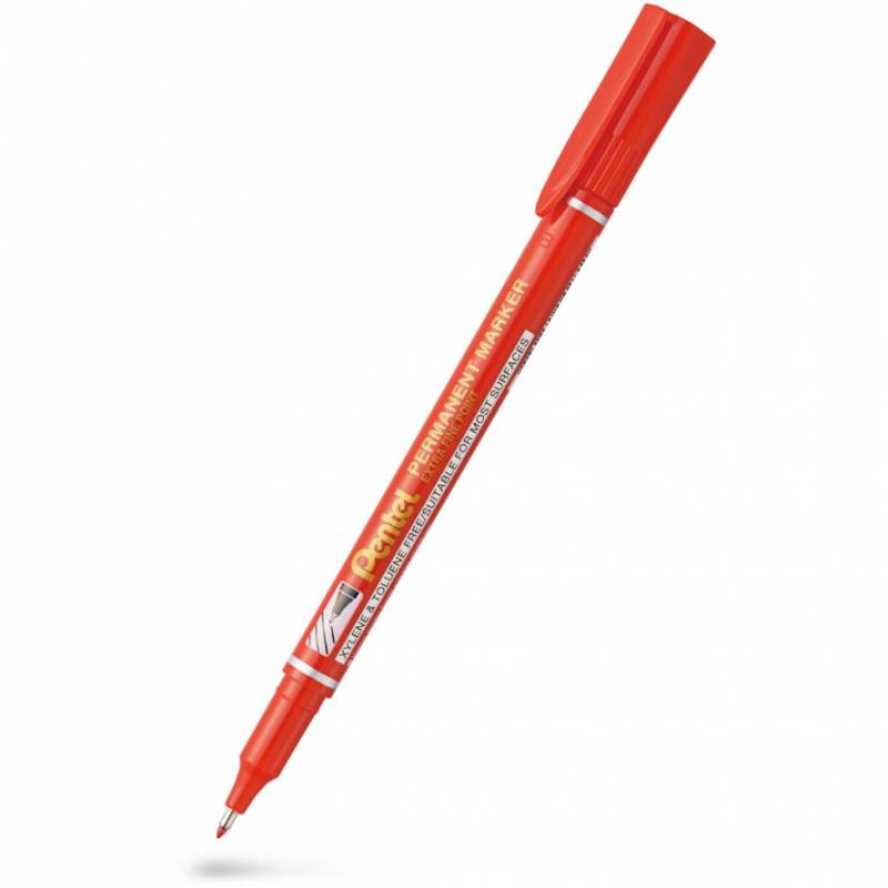 Pentel NF450 permanent marker 0,4mm r&oslash;d