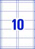 Indstik t/navneskilte printbare 54x90mm (200) L4727-20