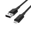 Smart LED USB-A to Lightning Cable, Black