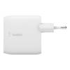 Dual USB-A Wall Charger 24W + Lightning Cable, White