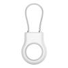 Secure Holder with Wire Cable for Airtag - White