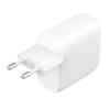 DUAL 30W USB-C WALL CHARGER PD 60W WHT