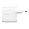 DUAL 30W USB-C WALL CHARGER PD 60W WHT