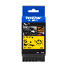 Labeltape Brother TZe-FX611 6mmx8m sort på gul fleksibel