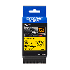 Labeltape Brother TZeFX621 9mmx8m sort på gul fleksibel
