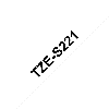 Labeltape Brother TZe-S221 9mmx8m sort på hvid stærk klæb