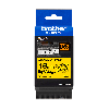 Labeltape Brother TZe-S641 18mmx8m sort på gul lammineret